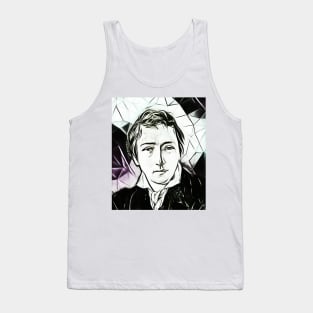 Heinrich Heine Black And White Portrait | Heinrich Heine Artwork 3 Tank Top